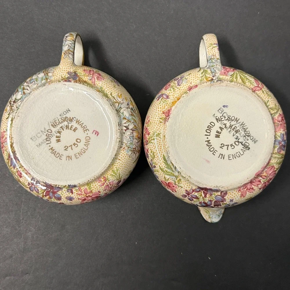 Lord Nelson Ware Heather Stacking Tea for One Set Floral Chintz 2780